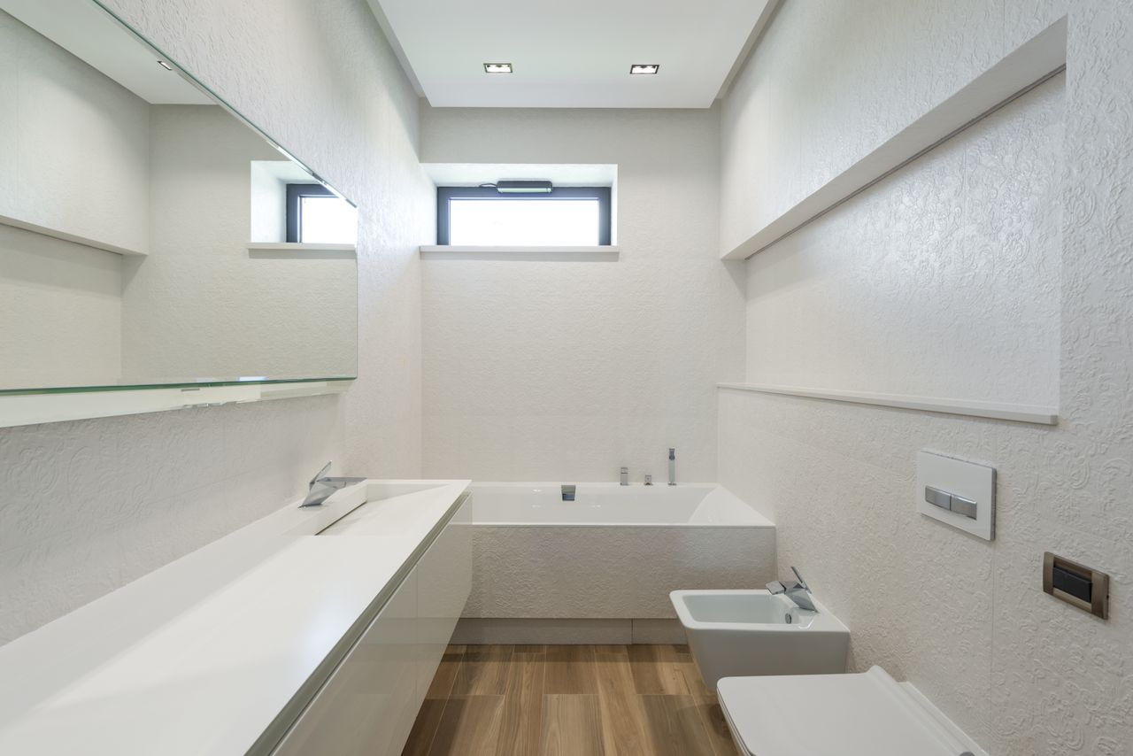 Remodeled modern bathroom